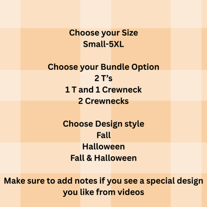 Fall & Halloween Mystery Bundle | Choose Your Style | Sizes Small–5XL