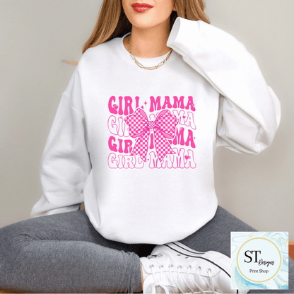 Girl Mama-Pink Bow
