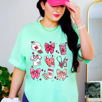 Nurse Collage Hearts and Bows