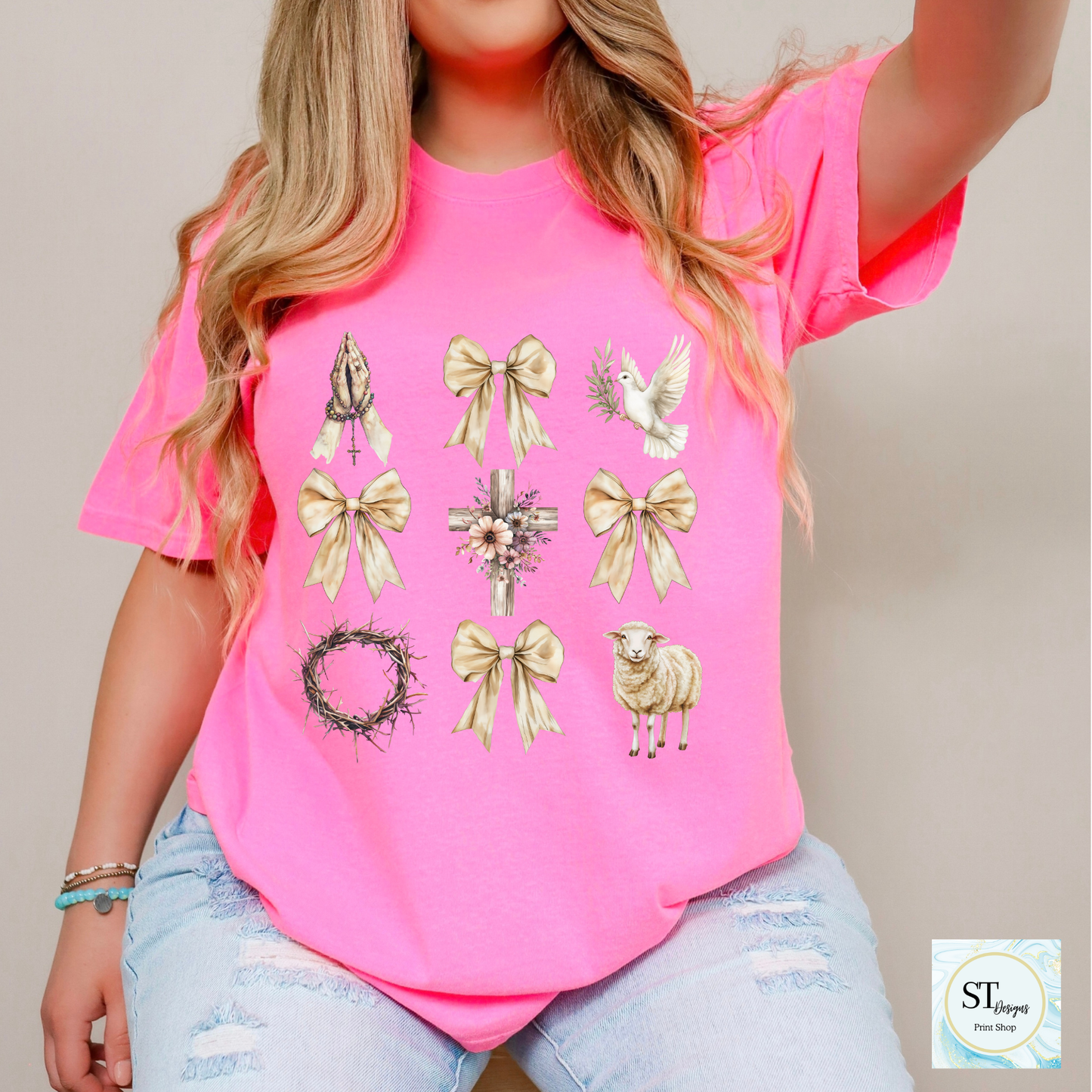 Easter Faith Coquette Bow