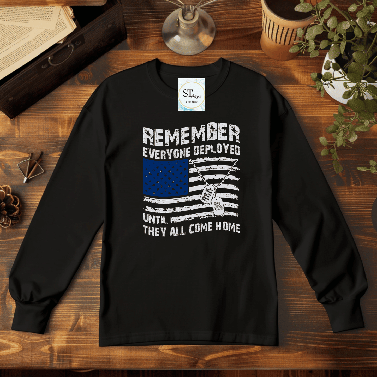 Remember Everyone Deployed Flag Style