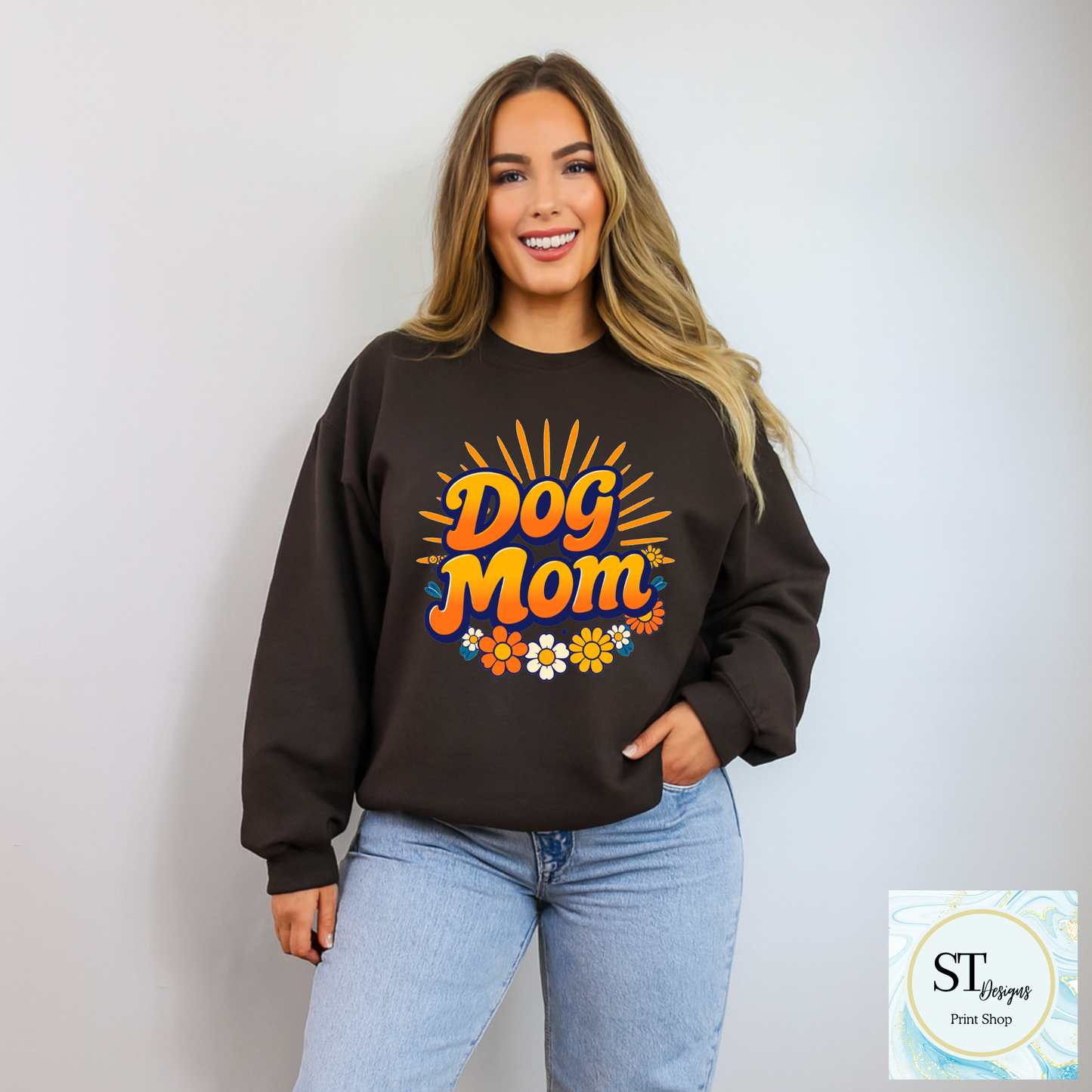 Retro Dog Mom Graphic Apparel