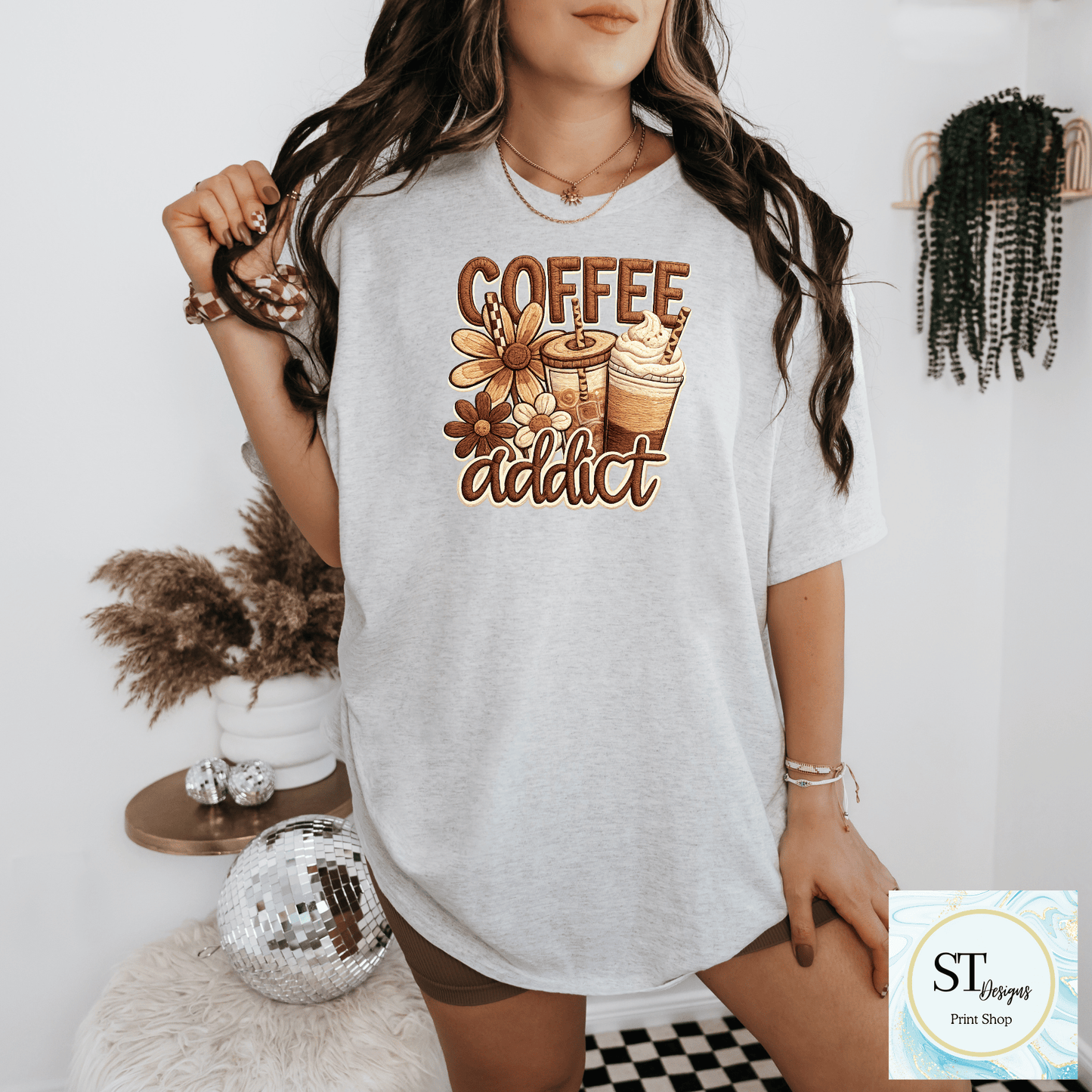 Floral Coffee Addict