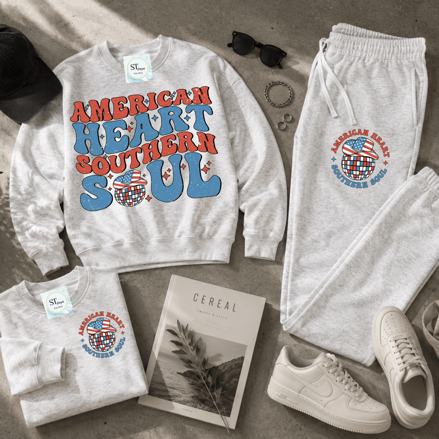 American Heart Southern Soul Sweatshirt or Joggers