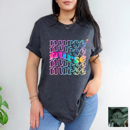 Stacked Nurse Tie Dye