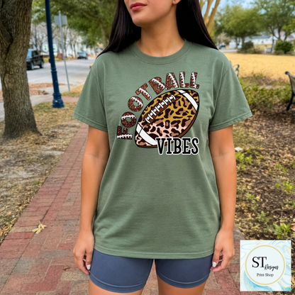Cheetah Glitter Football Vibes