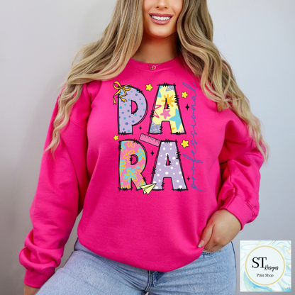 Para Educator Graphic T-Shirt | Cute Para Professional Shirt | Back to School Para Teacher Tee | Unisex S-5XL