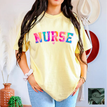 Nurse Varsity Tie-dye