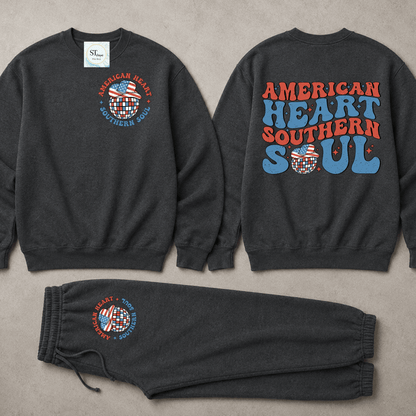 American Heart Southern Soul Sweatshirt or Joggers
