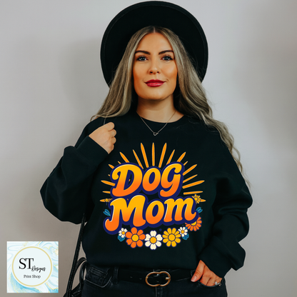 Retro Dog Mom Graphic Apparel