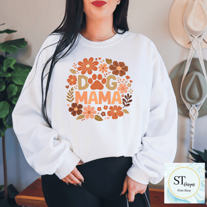 Retro Floral Dog Mama