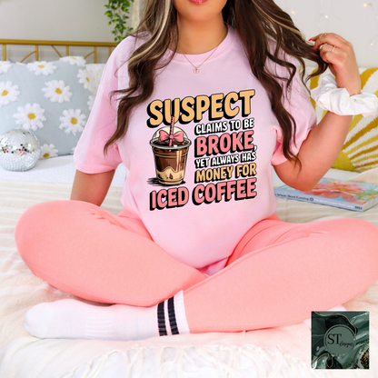 Suspect Claims To be Broke, Yet Always has Money For Iced Coffee