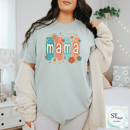 Retro Floral Mama Design