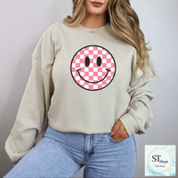 Pink Check Smile