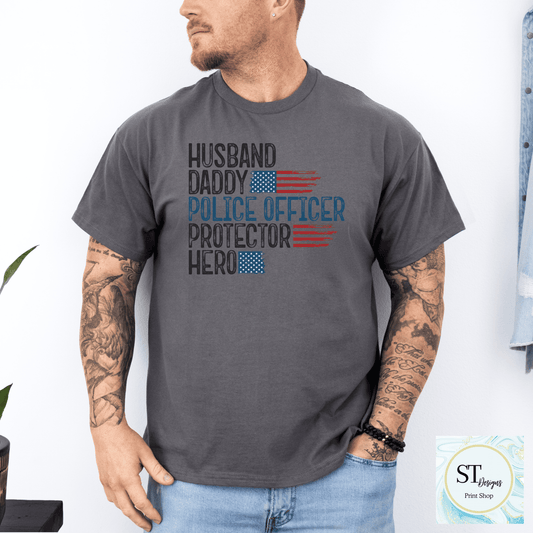 Husband Daddy Police Officer Protector Hero