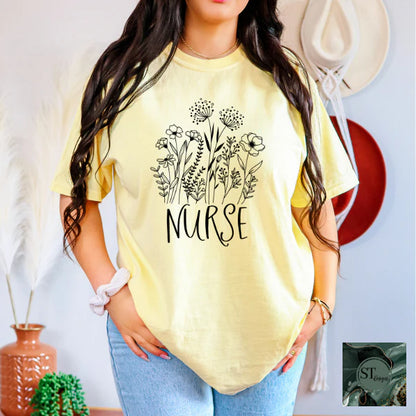 Nurse Floral Black