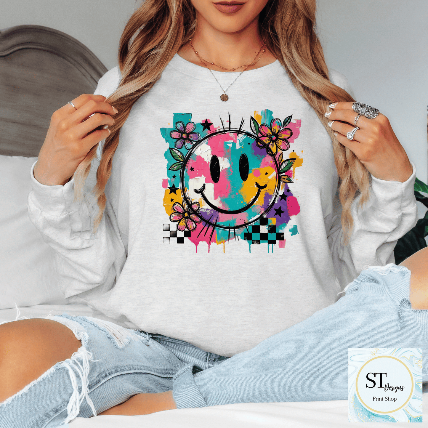 Water Color Smiley Face