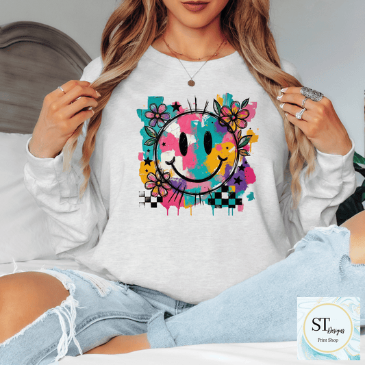 Water Color Smiley Face