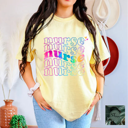 Stacked Nurse Tie Dye