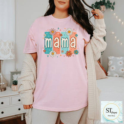 Retro Floral Mama Design