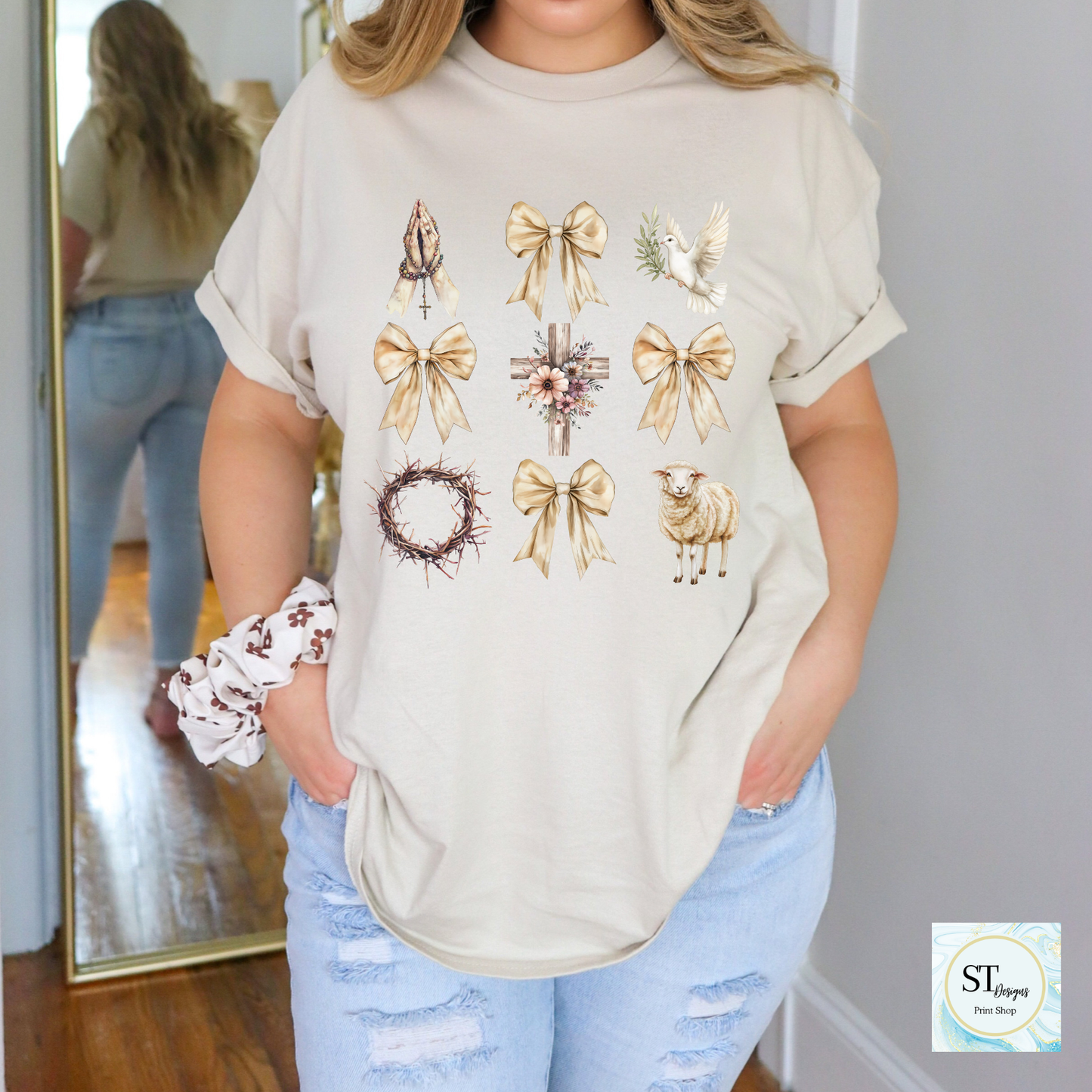 Easter Faith Coquette Bow