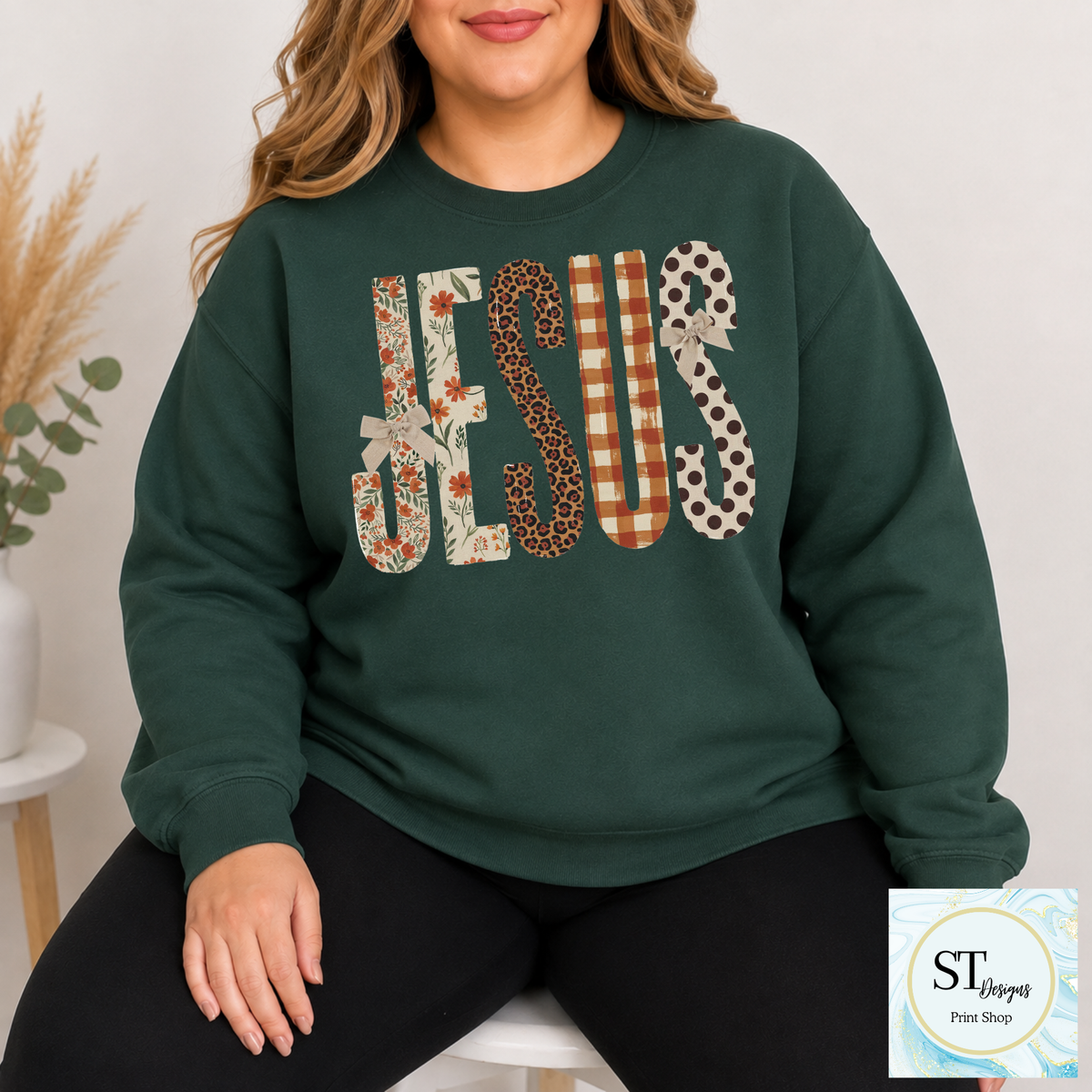 Fall Jesus Patchwork Faith