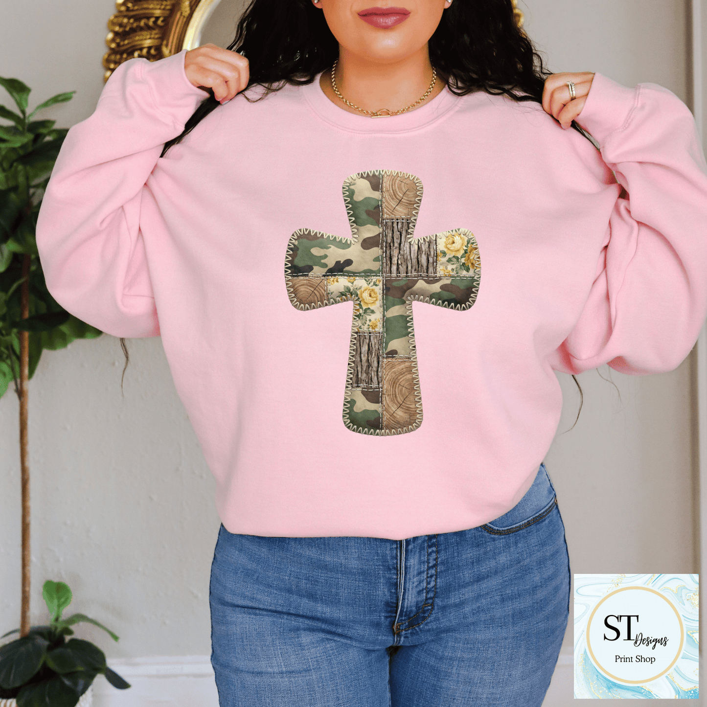 Western Stitched Cross