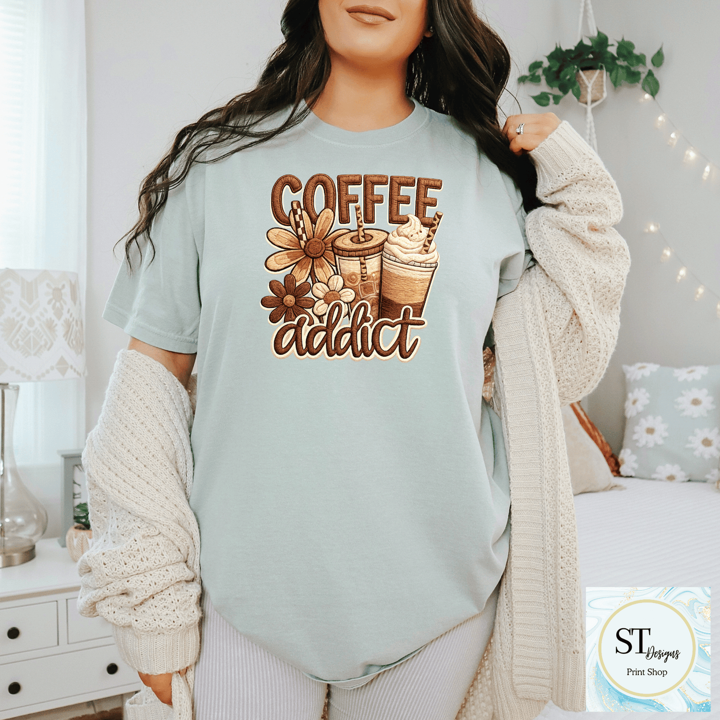 Floral Coffee Addict
