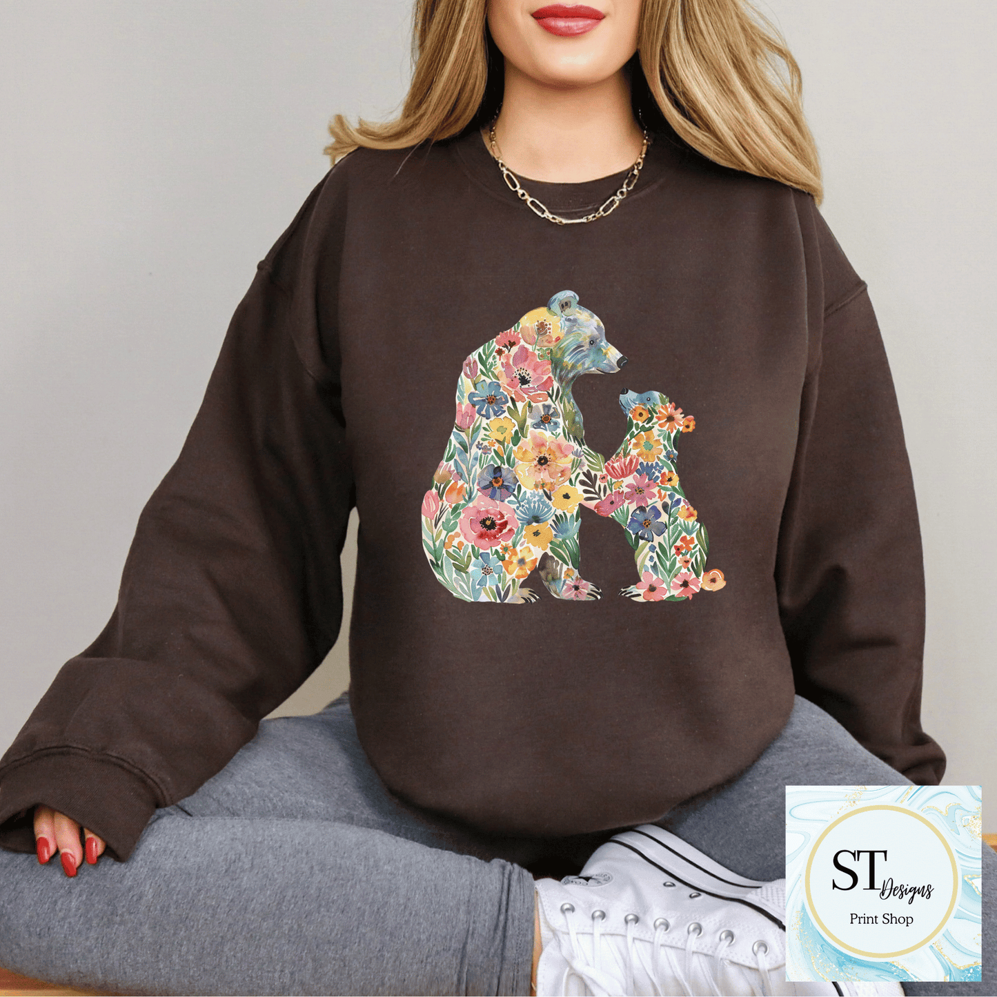 Floral Mama Bear