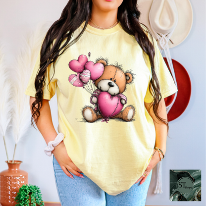 Whimsical Heart Bear