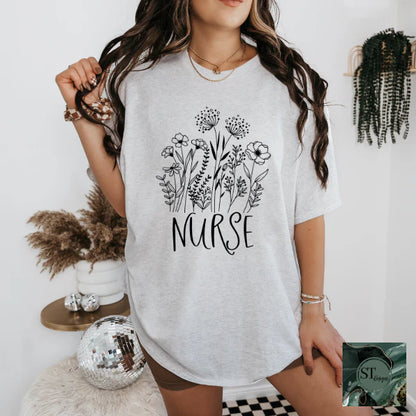 Nurse Floral Black
