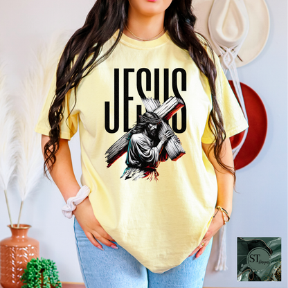 Jesus carrying cross