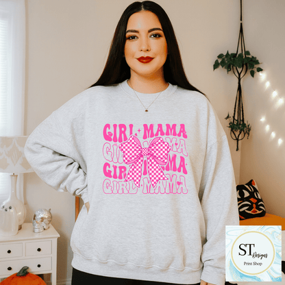 Girl Mama-Pink Bow