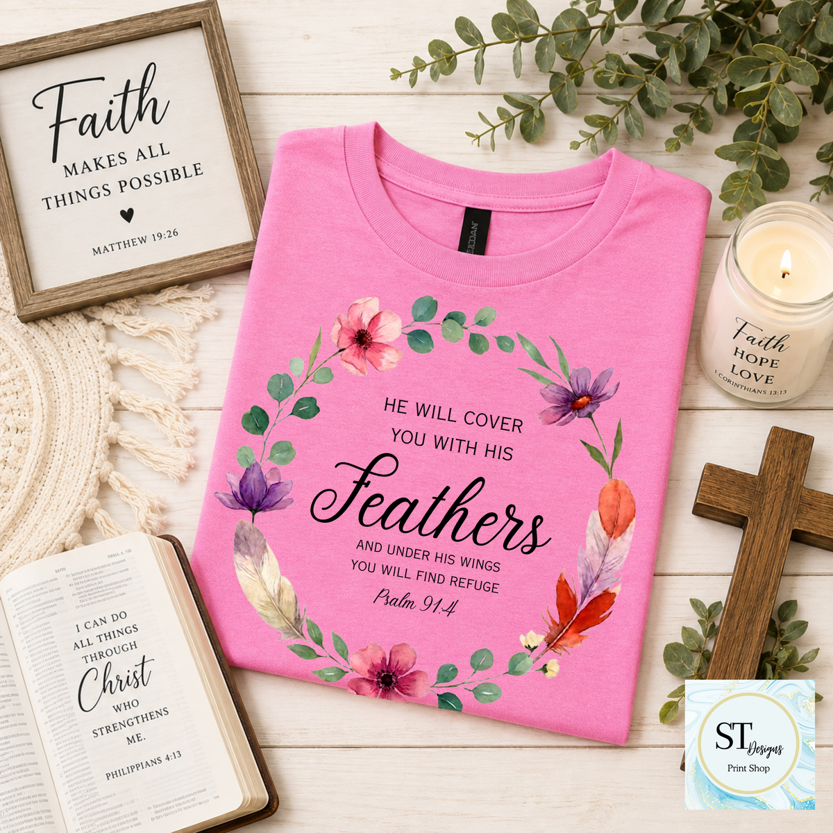 Grace Filled Scoops -Covered by His Feathers – Psalm 91:4