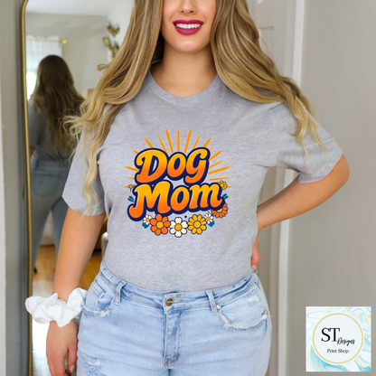 Retro Dog Mom Graphic Apparel