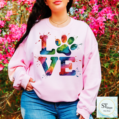 Love TieDye Paw