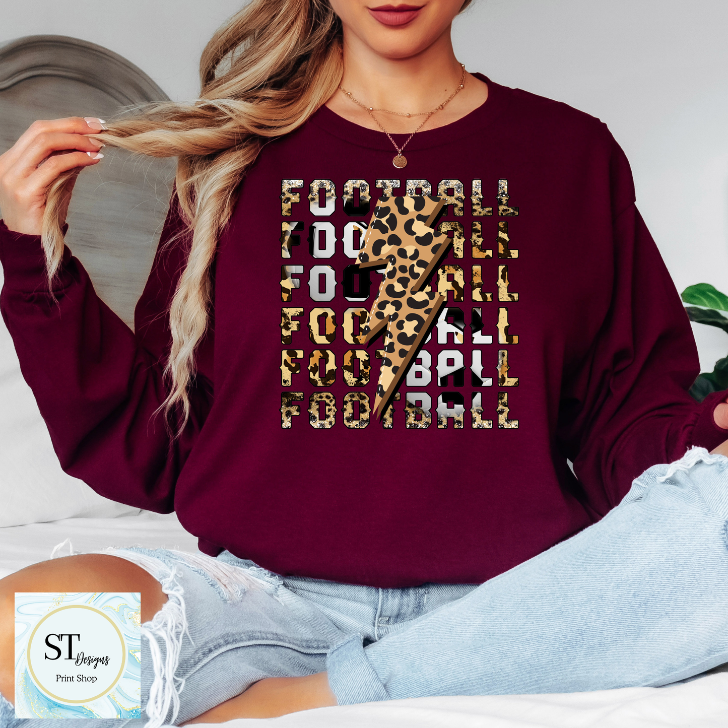 Leopard Lightning Football