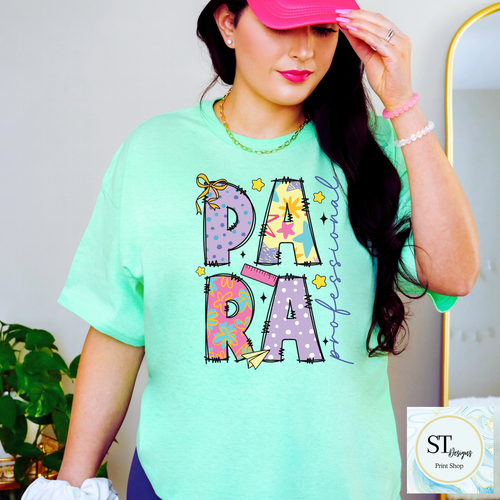 Para Educator Graphic T-Shirt | Cute Para Professional Shirt | Back to School Para Teacher Tee | Unisex S-5XL