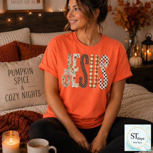 Fall Jesus Patchwork Faith