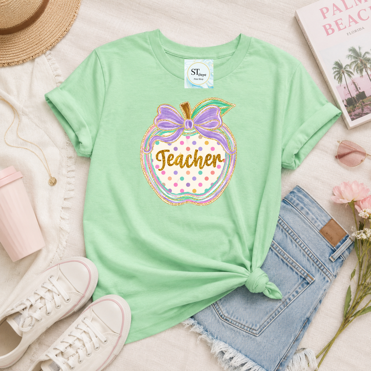 Preppy Teacher Apple