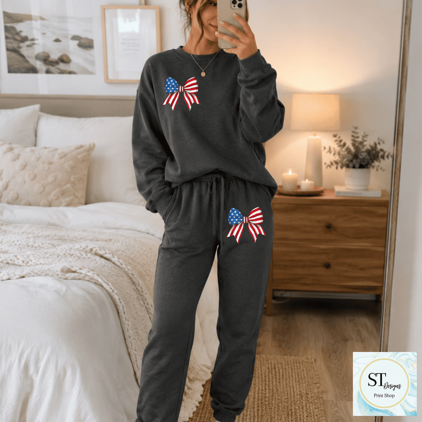 America Bow Sweatshirt or Joggers