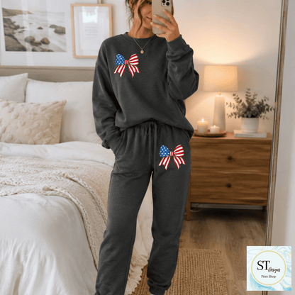 America Bow Sweatshirt or Joggers