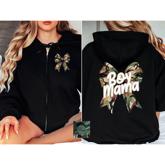 Camo Boy Mama Bow