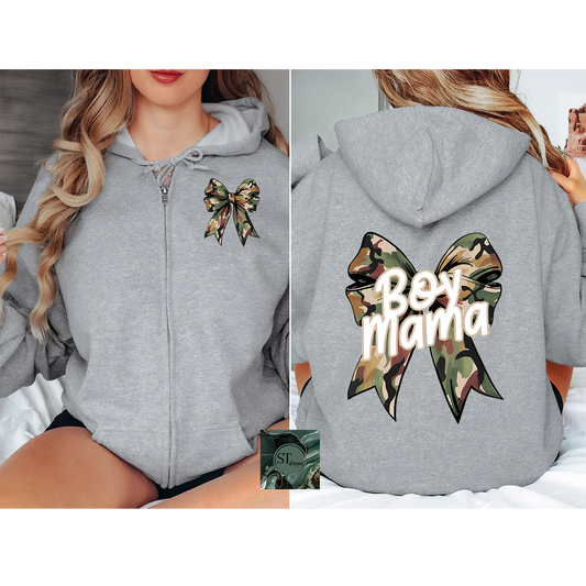 Camo Boy Mama Bow