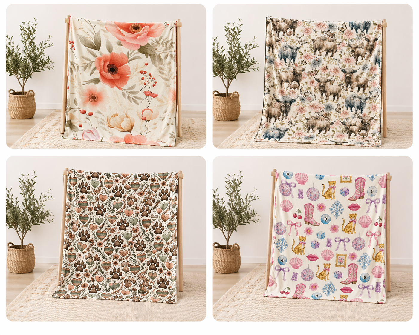 ST Designs Minky Blanket 50x60