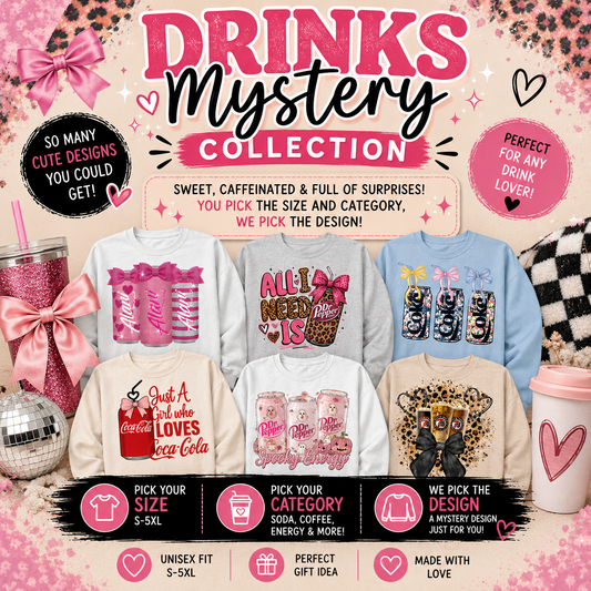Mystery Drink Shirts | Coffee, Soda & Energy Drink Designs