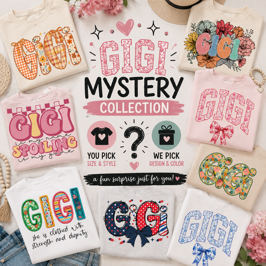 GIGI Mystery Graphic Collection | Choose Your Size & Style