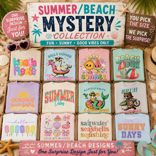 Summer & Beach Mystery Graphic Collection | You Pick the Size, We Pick the Surprise