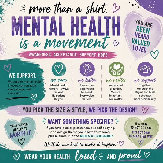 Mental Health Mystery Graphic Collection | You Pick the Size, We Pick the Surprise