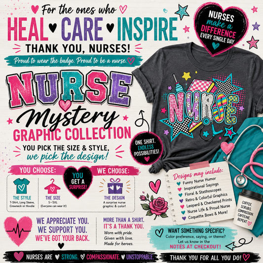 Nurse Mystery Graphic Collection | You Pick the Size, We Pick the Surprise